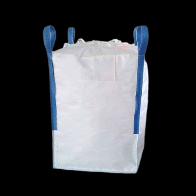 White Bule Bulk Bags FIBC Super Sack Alkali Resistance Closure Cloth