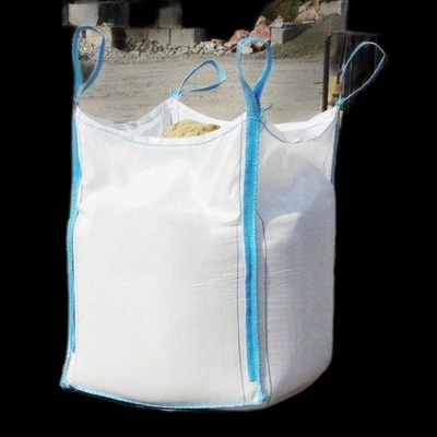 Security Uv Treated Cross Corner Bulk Bag 1 Ton Rubble Sacks For Strong Acid