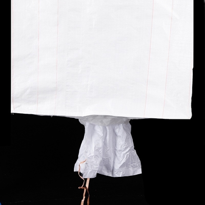Pure White Waterproof Spout Bottom Bulk Bags Packaging Rugged 0.5ton To 3ton